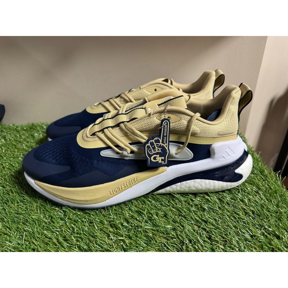 adidas AlphaBoost V2 Georgia Tech GT Yellow Jackets Team Issue Shoes Men 12 NCAA